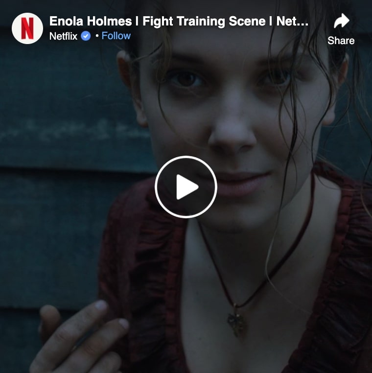 enola holmes fight training scene