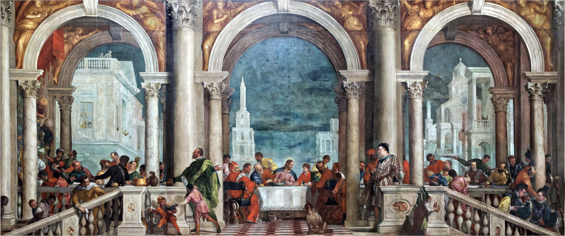 Veronese’s Feast in the House of Levi. All the wrong people get invited (creative commons)