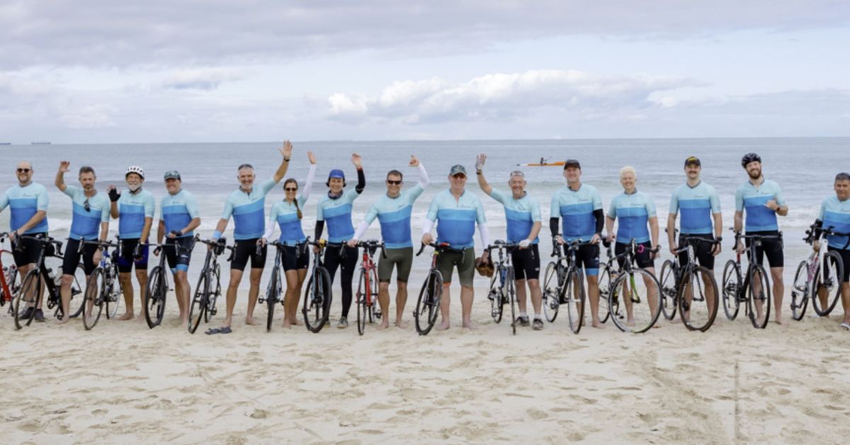 Cyclists in Ride for Compassion