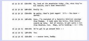 Apollo 15 transcript