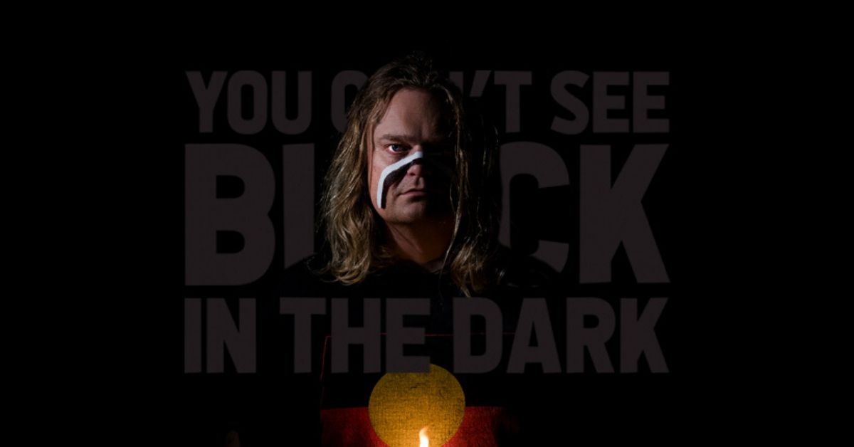 photo of scott darlow's cover art for you cant see black in the dark