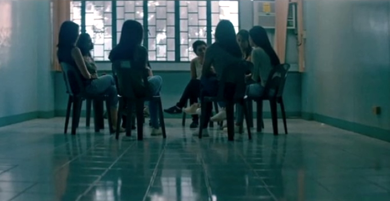 a support group in IJM video on cybersex