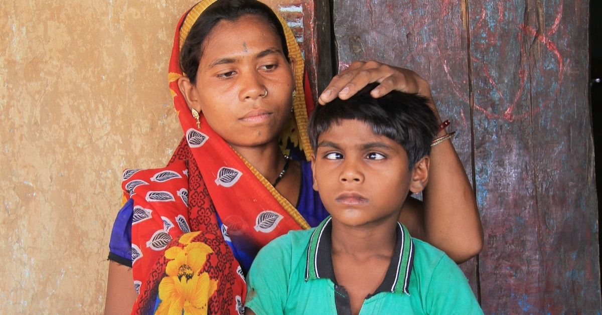 gokul who has cataracts and his mother