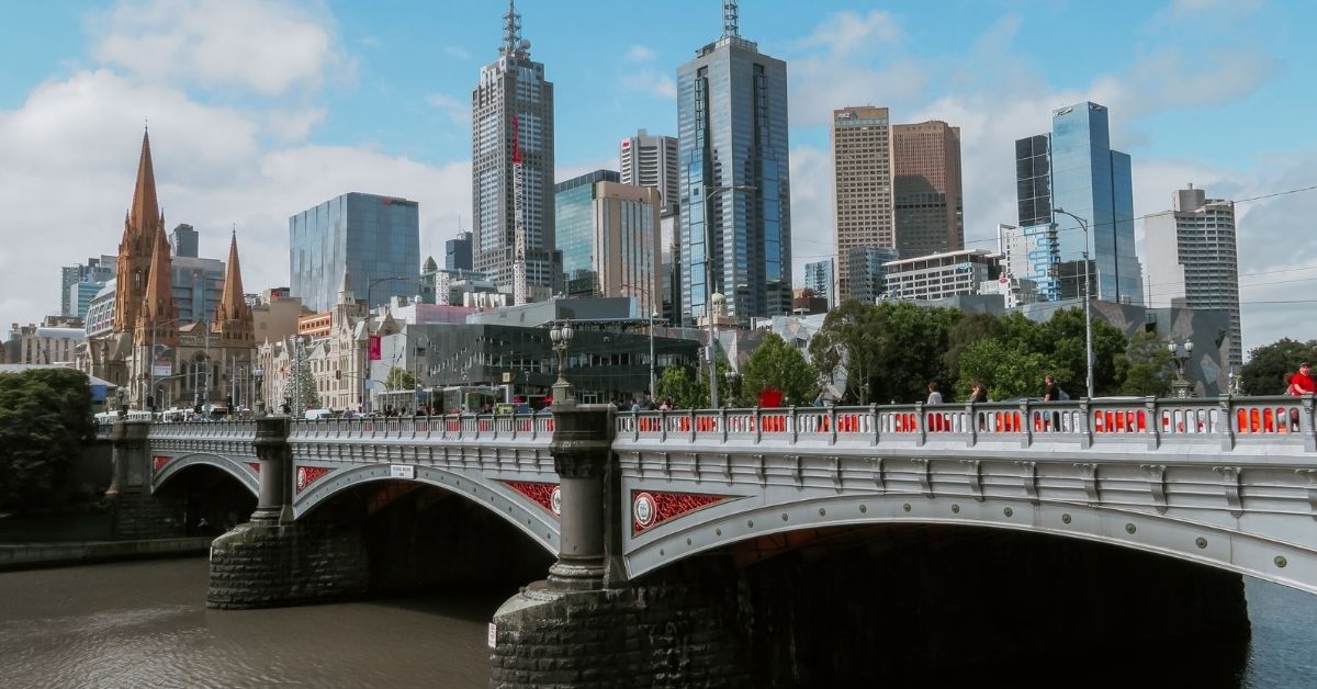 Princess Bridge over Yarra River, Melbourne