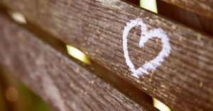 Love heart on a fence