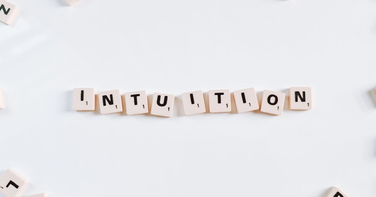 Intuition scrabble letters
