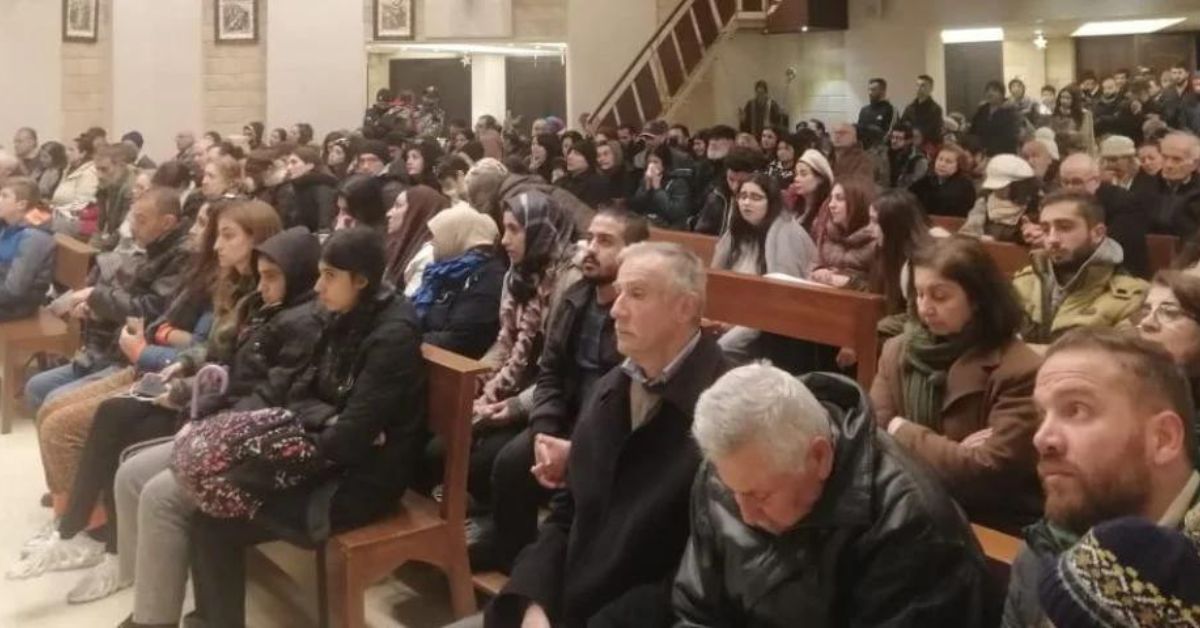 People Shelter in Church in Latika Syria