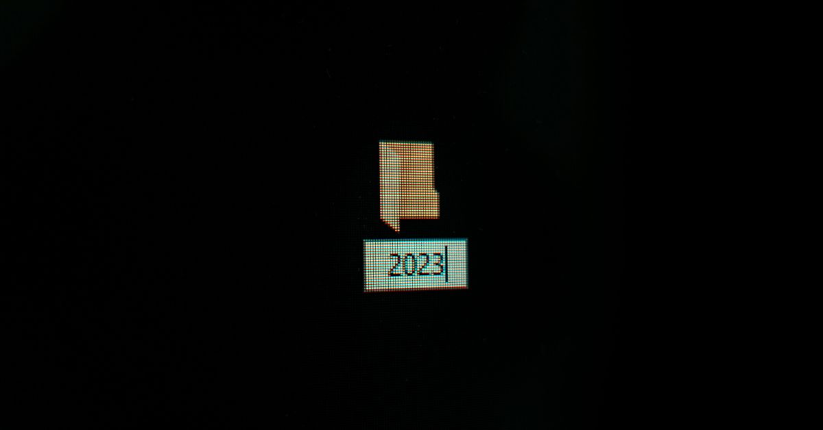 Folder on Computer Desktop Labelled 2023