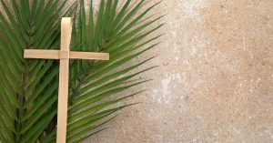 Easter cross and Palms