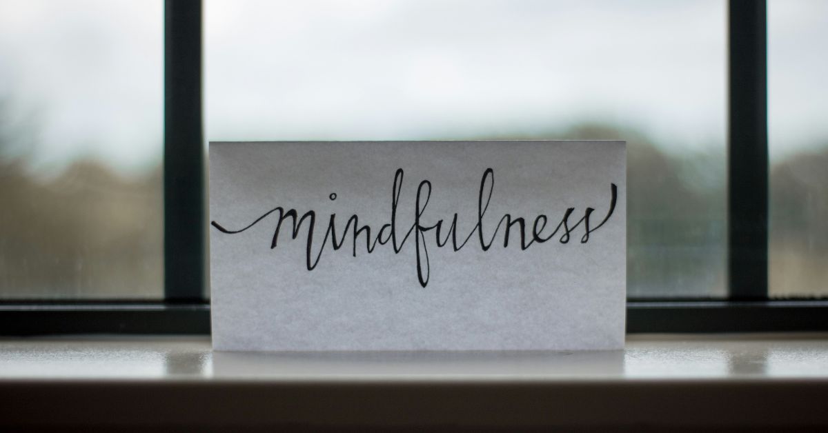 Artwork of the word Mindfulness
