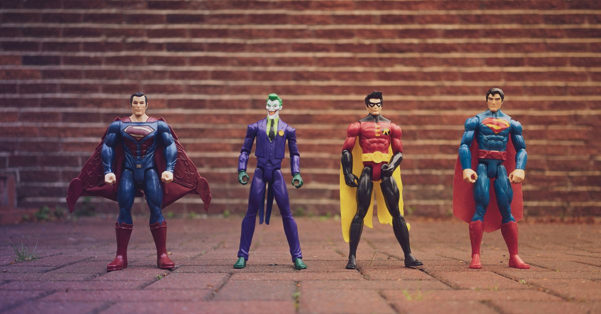 Superhero figurines