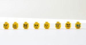 Angry lego heads
