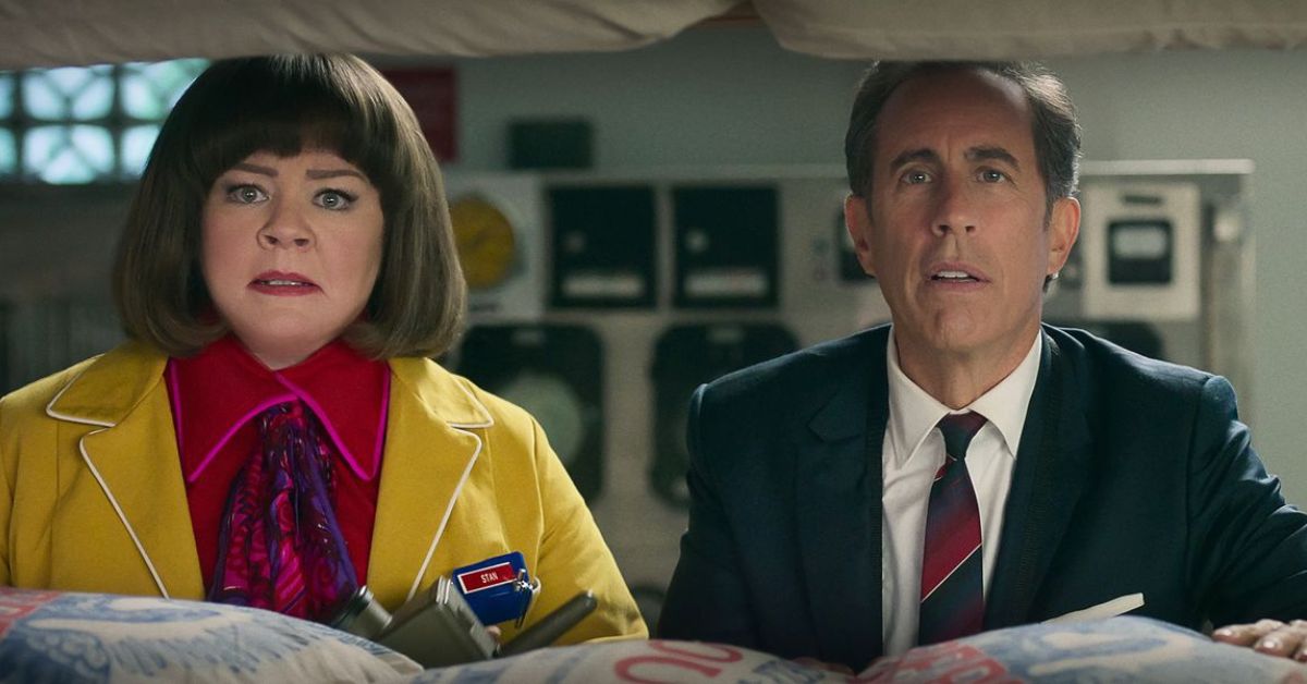 Melissa McCarthy and Jerry Seinfeld in Unfrosted