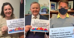 Politicians support social housing australia